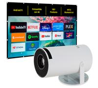 iggual Mini Proyector + Pantalla 100" Plegable