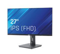 iggual- Monitor Giratorio 27" Pantalla IPS LED Pivotante - Resolución Full HD 100 Hz. - Formato 16:9, Ajustable en Altura. Rotación 45º / Giro 90 º e Inclinación 15ª a +20º (61,4x36,3x4,8 cm) ML27FA