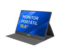 iggual- Monitor Portátil de 15,6".- Panel IPS Full HD (1920x1080). -Formato 16:9.- Pantalla Portátil de Viaje - Pantalla Auxiliar para portátil/Mac/Nintendo Switch/Teléfono. (36x23x1 cm) (MPL156)