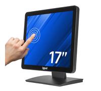iggual - Monitor Táctil Capacitivo de 17” con Panel TFT LCD 4:3, Resolución 1280x1024, 75 Hz y 10 Puntos Táctiles, Conexión HDMI, USB-A Incluidos y VGA, Compatible con Windows, Linux, Android