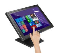 iggual Monitor Táctil de 15" - Compat Aplicaciones TPV- Panel Resistivo 75Hz TFT LCD (4:3)- SO: Wind XP hasta 11,MS-Dos, Linux- VESA 75x75mm- USB-A + VGA+HDMI, 1.024x768 XGA (349x274x69) MTL15C