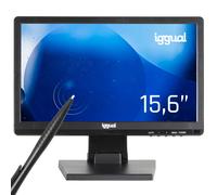 iggual Monitor Táctil de 15,6" LCD, (16:9). - Panel Resistivo 4 Hilos - Compatible Aplicac. TPV/POS. y Sistemas Ope: Windows 7 y sucesivos. -Conex: VGA+HDM+USB-A. -Resolución 1600X900 px. (MTL15CP)