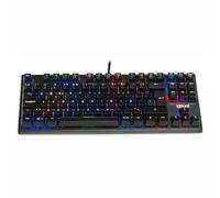 iggual - Teclado TKL Mecánico Onyx RGB - Cable USB- Teclado con Iluminación LED RGB - Fácil Instalación - Color Negro - Medidas 35,6x13,6x3,6 cm