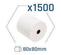 iggual Pack 1500 rollos papel térmico sin BPA 80x80mm