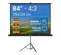 Pantalla de proyección Iggual 84" 176x134 cm con trípode y bolsa