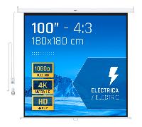 iggual pantalla eléctrica 4:3 100 180x180 cm