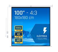 Iggual pantalla eléctrica 4:3 100" 180x180 cm
