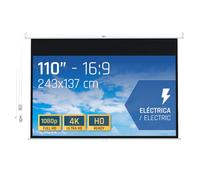 Pantalla eléctrica Iggual 16:9 110" 243x137 cm