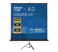Pantalla de proyección Iggual 200x200cm Tripode