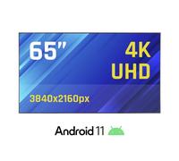 Iggual pantalla señalización digital 4k uhd 65', alto brillo 1500 cd