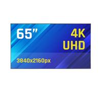 iggual Pantalla Señalización Digital 4K UHD 65", Alto Brillo 1500 CD/m², Android 11, WiFi 6, Bluetooth, HDMI, USB, Altavoces, VESA, para Publicidad y Empresas
