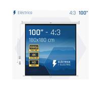 Iggual PSIES180 180x180 (4:3) - Pantalla de proyección eléctrica 100"