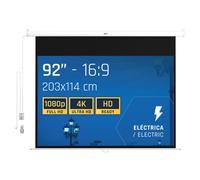 Pantalla de proyección Iggual 203x114cm Eléctrica