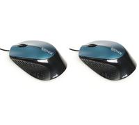 iggual Ratón COM-Ergonomic-R 800 dpi Azul Negro/Azul (Paquete de 2)