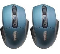 iggual Ratón Ergonomic-L 1600 dpi Azul Negro/Azul (Paquete de 2)