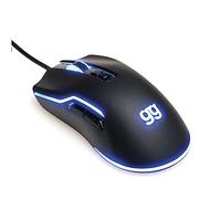 iggual - Raton Gaming con Cable USB | Iluminación LED RGB Multizona - De 800 a 7200 dpi - Color Negro - Medidas 12,6x6,5x3,8 cm