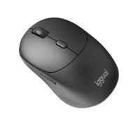 iggual Ratón Inalámbrico NANO-OFFICE-6D- 1600 dpi Ajustables- 6 Botone- Ergonómico para Diestros- Compacto y Ligero- Nano Receptor USB Incluido- Compatible Windows, Mac, Linux y Android-Negro