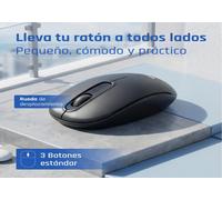 Ratón iggual WOM-STANDARD-3D inalámbrico 1000 DPI negro ambidiestro