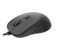 iggual Ratón USB OFFICE-ELITE-PRO-6D 3600 dpi - Mouse Óptico Ergonómico Diestro con 6 Botones, dpi Ajustable, Cable 1,5 m, Plug & Play, Compatible Windows Mac Linux Android - Negro