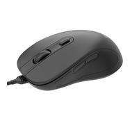 iggual Ratón USB OFFICE-ELITE-PRO-6D 3600 dpi - Mouse Óptico Ergonómico Diestro con 6 Botones, dpi Ajustable, Cable 1,5 m, Plug & Play, Compatible Windows Mac Linux Android - Negro