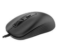 iggual Ratón USB OFFICE-ESSENTIAL-4D 2400 dpi - Mouse Óptico Ergonómico Ambidiestro con 4 Botones, Cable 1,5 m, Plug & Play, Compatible Windows Mac Linux Android - Negro