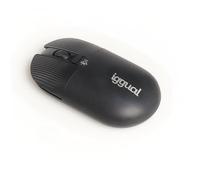 iggual - Raton Yin para Pc Inalambrico Bluetooth | Compatible con Windows, MacOS y Android | hasta 1600 dpi - Negro