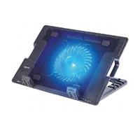 iggual - Base Refrigeradora Portátil de hasta 17” con 1 Ventilador Ultra Silencioso, Base Ajustable y Antideslizante con 4 Alturas, Incluye Cable USB-A (RP1V17)