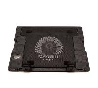 iggual - Base Refrigeradora Portátil de hasta 17” con 1 Ventilador Ultra Silencioso, Base Ajustable y Antideslizante con 4 Alturas, Incluye Cable USB-A (RP1V17)