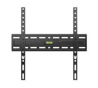 iggual Soporte a Pared Fijo para Televión o Monitor -Soporta Pantalla, TV o Monitor de 21" a 75" Pulgadas y Peso máx. de 45 Kg. -Distancia a Pared 2,7cm -VESA de 75x75mm a 400x400mm - SPTV11-L