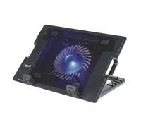 iggual - Base Refrigeradora Portátil de hasta 17” con 1 Ventilador Ultra Silencioso, Base Ajustable y Antideslizante con 4 Alturas, Incluye Cable USB-A (RP1V17)