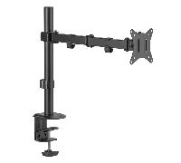 iggual Soporte Articulable Pinza Monitor 17" - 32" SPM01 - Ajustable: Altura Máx 407mm - Inclinación ± 45º - Rotación ± 180º - Giro ± 90º, VESA 75x75mm a 100x100mm (Peso Máx 9 Kg por Brazo)