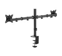 Iggual IGG318287 - Soporte para dos monitores con pinza 17" a 32"
