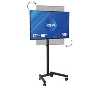 IGGUAL SRTV55 Soporte TV suelo ruedas 13 a 55" VESA 75x75 a 200x200 Max 20Kg