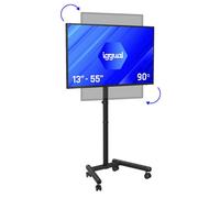 IGGUAL SRTV55 Soporte TV suelo ruedas 13 a 55" VESA 75x75 a 200x200 Max 20Kg