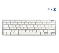 Teclado iggual TKL-BT mini inalámbrico Bluetooth compacto plata español
