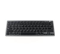 iggual Teclado Bluetooth Slim TKL-BT - Teclado Inalámbrico Compacto 60% con 2 Canales, 78 Teclas, Ultra-Silencioso, Diseño Delgado, Compatible con Windows/macOS/Android - Negro