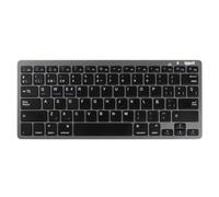 Teclado inalámbrico iggual TKL-BT Slim Layout ES Bluetooth compacto negro-gris