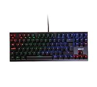 iggual - Teclado TKL Mecánico Onyx RGB - Cable USB- Teclado con Iluminación LED RGB - Fácil Instalación - Color Negro - Medidas 35,6x13,6x3,6 cm