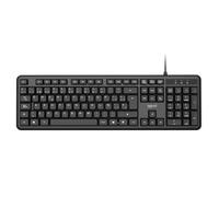 iggual Teclado USB de Oficina CK-OFFICE-105T Negro - Teclado Profesional Silencioso 105 Teclas, Resistente a Salpicaduras, Plug & Play, Windows Mac Linux