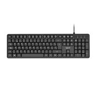 iggual Teclado USB Profesional Ultra Silencioso CK-SILENT-105T - 105 Teclas, Accesos Rápidos Fn, Tecla Calculadora, Resistente a Salpicaduras, Plug & Play, Negro