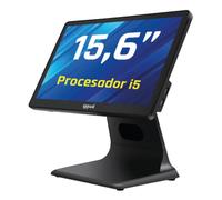 iggual TPV AIO 15,6" WiFi - Monitor Táctil Capacitivo- 16:9 -S.O: Windows 11PRO - Intel® Core i5 8350U -SSD 256 GB+ 8GB RAM- Wifi5, BT4.2, HDMI, VGA -Todo en Uno -Uso Comercial -Apto Verifactu-Negro