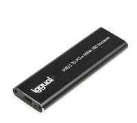 iggual - Caja externa USB-C 3.1 SSD M.2 NVMe y SATA