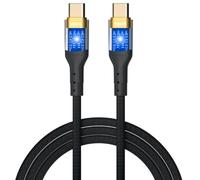 iggual USB-C A Tipo C 3A 100cm Trenzado LED