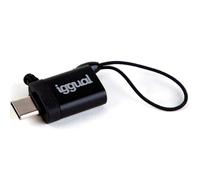 iggual USB OTG Tipo C A USB-A 3.1 Negro