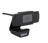 iggual Webcam para sobremesa WC720 Basic View -Cámara HD 720p.Conexión USB -Enfoque Fijo Micrófono Integrado. Campo visión 90º- Enchufar y Listo, sin Software.-Pequeña y Ligera.(8x4,5x3,6 y 62,5 gr.)