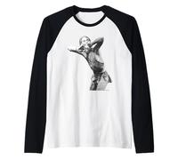 Iggy Pop de los Stooges Raw Power por Virginia Turbett Camiseta Manga Raglan
