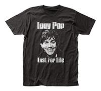Iggy Pop Lust for Life T Shirt Mens Rock N Roll Band Stooges tee Blacks