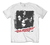 Iggy & the Stooges - T-Shirt # M White Unisex # Four Faces