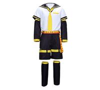 IGHSNZUH Disfraz de Kagamine len, Disfraz de Kagamine Rin Miku, Conjunto Completo de Cosplay de Anime, Uniformes for Fiesta de Navidad y Halloween, Traje(Kagamine len Cosplay,S)