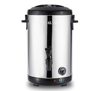 IGHSNZUH Dispensador Comercial de urna de Agua Caliente con Control de Temperatura for café, Caldera y Calentador Termo-Olla de urna de café de Acero Inoxidable de Doble Pared